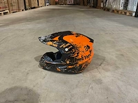Ultra motocross maat xl v1 crossmotorhelm oranje - afbeelding 4 van  7