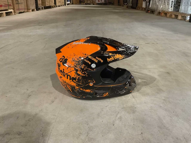 Ultra motocross maat xl v1 crossmotorhelm oranje - afbeelding 6 van  7