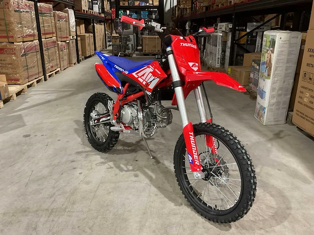 Ultra motocross thunder 150 crossmotor blauw - afbeelding 7 van  14