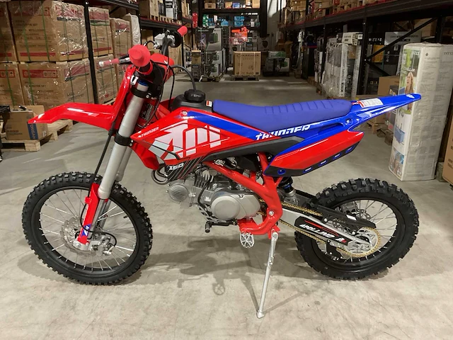 Ultra motocross thunder 150 crossmotor blauw - afbeelding 8 van  14