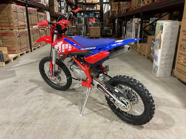 Ultra motocross thunder 150 crossmotor blauw - afbeelding 12 van  14