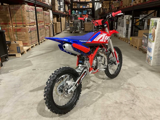 Ultra motocross thunder 150 crossmotor blauw - afbeelding 13 van  14