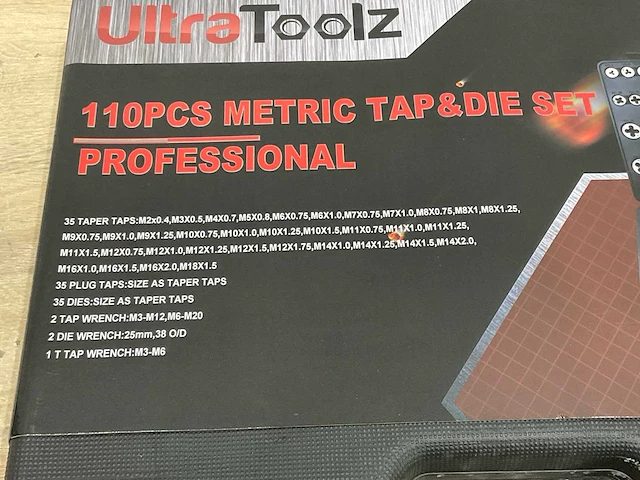 Ultratools metrisch 110 delige tapset - afbeelding 9 van  9