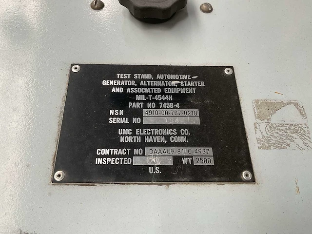 Umc electronics co mil-t-4544h test stand - afbeelding 5 van  8