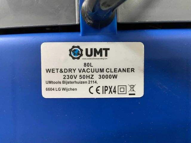 Umt - 80l 3000watt - industriële stofzuiger - afbeelding 15 van  16