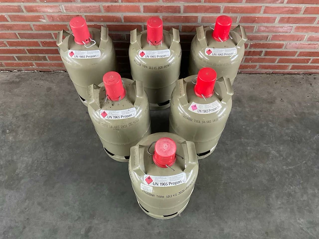 Un 1965 propan fles (6x) - afbeelding 2 van  8