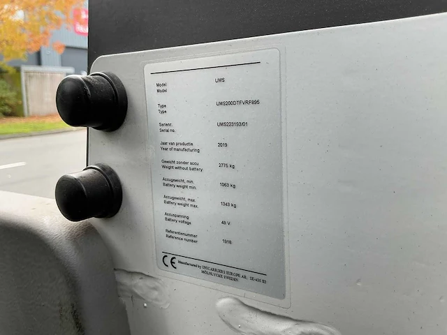 Uni carriers - ums - reachheftruck - 2019 - afbeelding 8 van  9