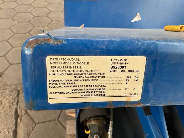 Uni-p-4848-4 palletkantelaar - afbeelding 7 van  7