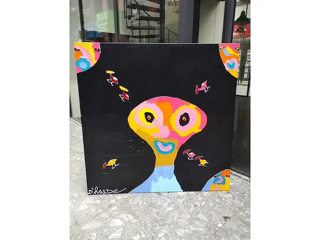 Uniek exclusief xxl origineel kunstwerk van hannes d'haese - afbeelding 2 van  13