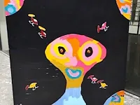Uniek exclusief xxl origineel kunstwerk van hannes d'haese - afbeelding 2 van  13