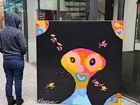 Uniek exclusief xxl origineel kunstwerk van hannes d'haese