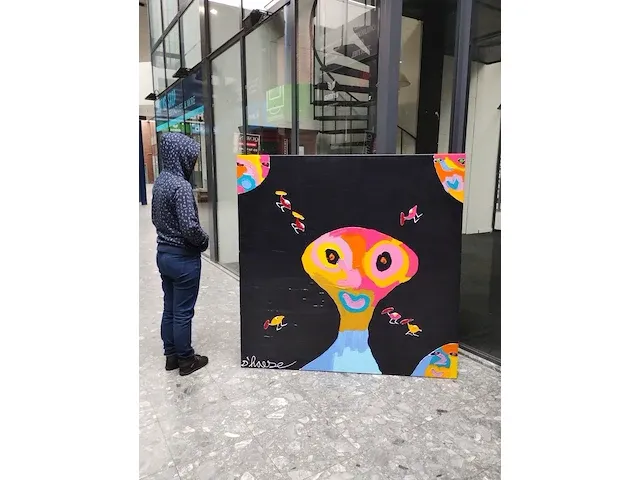 Uniek exclusief xxl origineel kunstwerk van hannes d'haese - afbeelding 7 van  13