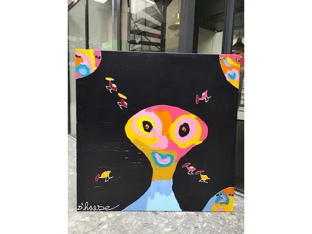 Uniek exclusief xxl origineel kunstwerk van hannes d'haese - afbeelding 9 van  13