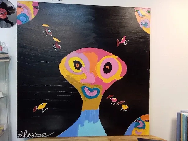 Uniek exclusief xxl origineel kunstwerk van hannes d'haese - afbeelding 11 van  13