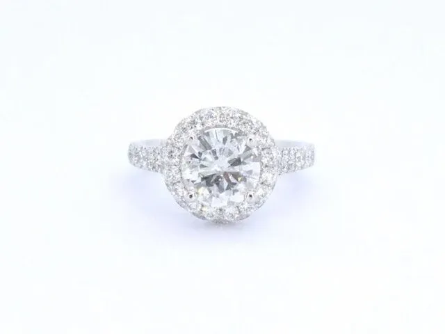 Uniek witgouden ring met diamanten 3.0 ct (gecertificeerd) - nieuw - afbeelding 6 van  9