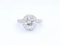 Uniek witgouden ring met diamanten 3.0 ct (gecertificeerd) - nieuw - afbeelding 6 van  9