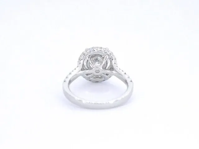 Uniek witgouden ring met diamanten 3.0 ct (gecertificeerd) - nieuw - afbeelding 7 van  9