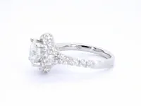 Uniek witgouden ring met diamanten 3.0 ct (gecertificeerd) - nieuw - afbeelding 9 van  9