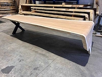 Unieke suar waterval boomstamtafel 360cm. - afbeelding 3 van  5
