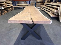 Unieke suar waterval boomstamtafel 500cm. - afbeelding 6 van  6