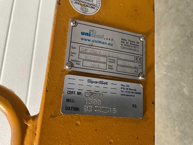 Uniman - 2019 - chp 1500 - kantelbare spoelhaak - afbeelding 2 van  15