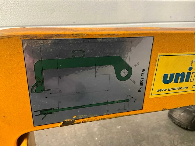 Uniman - 2019 - chp 1500 - kantelbare spoelhaak - afbeelding 12 van  15
