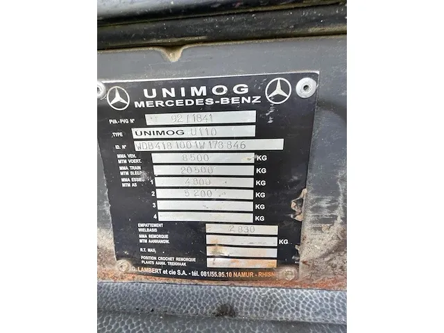 Unimog u110 - afbeelding 10 van  18