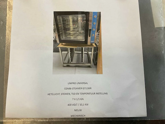 Unipro universal g711mr combisteamer met onderrek - afbeelding 6 van  6