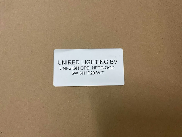 Unired noodverlichting (2x) - afbeelding 2 van  2