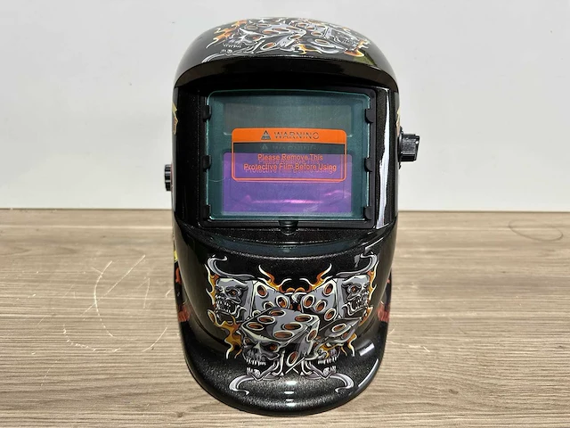Unison - dobbelstenen skull - lashelm / laskap automatisch dimmend - 2024 - afbeelding 9 van  16