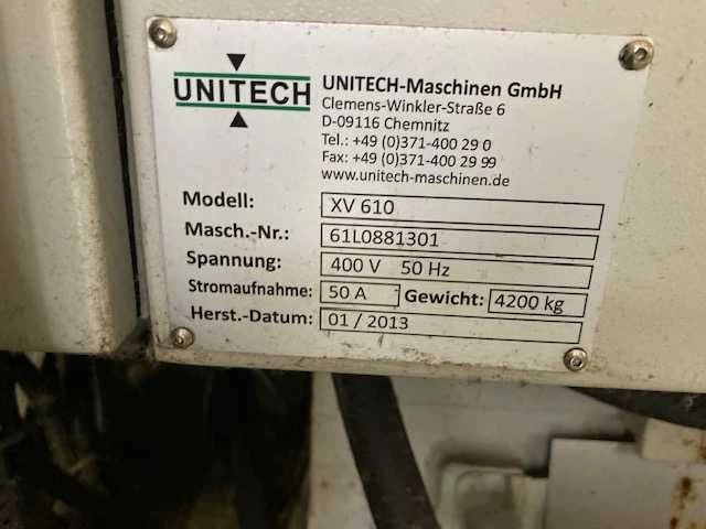 Unitech xv610 cnc vmc new 2013 - afbeelding 9 van  15