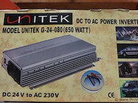 Unitek omvormer model unitek g-24-080 (650w) - afbeelding 1 van  4