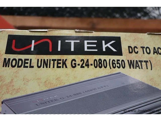 Unitek omvormer model unitek g-24-080 (650w) - afbeelding 2 van  4
