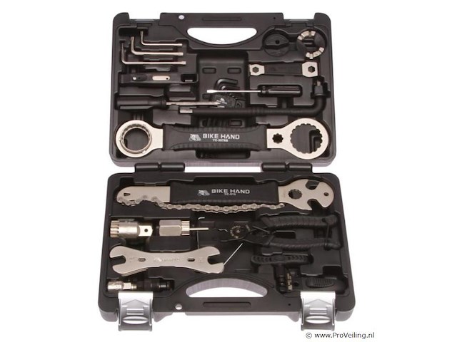 Universeel fietsgereedschapsset 30-delig incl. momentsleutel 1/4 inch 10-50 nm - afbeelding 2 van  8