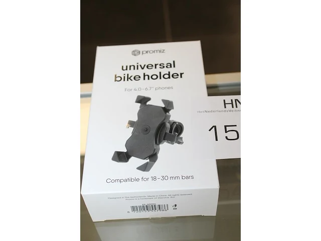 Universele fietstelefoonhouder promiz - afbeelding 2 van  2