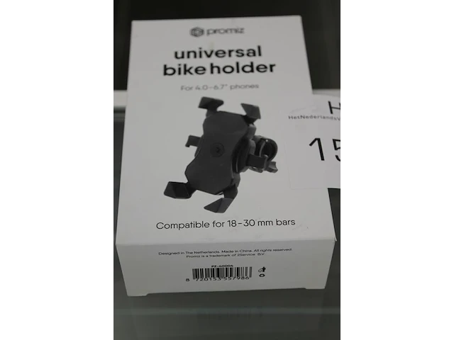 Universele fietstelefoonhouder promiz - afbeelding 2 van  2
