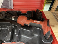 Universele pers- en kniptang voor 6 ton druk op accu in koffer met 1x accu, hilti, nun 54-a - afbeelding 3 van  4