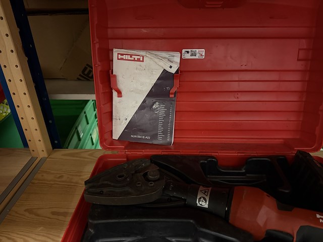 Universele pers- en kniptang voor 6 ton druk op accu in koffer met 1x accu, hilti, nun 54-a - afbeelding 4 van  4