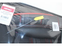 Universele stoffen stoelhoezenset 'sports' zwart/grijs/rood 11-delig geschikt voor side-airbags - afbeelding 3 van  3