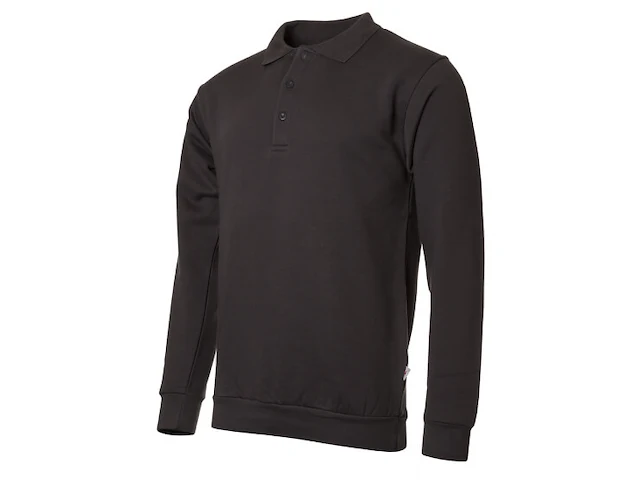 Uniwear polo sweater donker grijs maat xxl - afbeelding 1 van  3