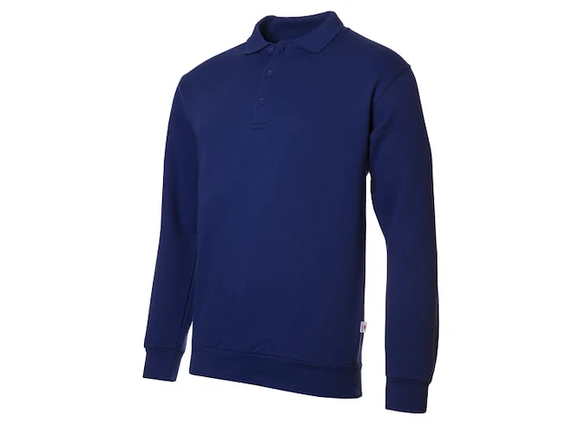Uniwear polo sweater royal blue maat l - afbeelding 1 van  3