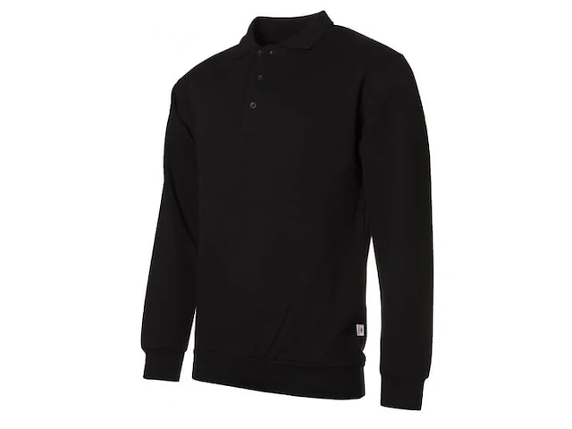 Uniwear polo sweater zwart maat xxl - afbeelding 1 van  3