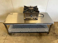 Unni cooking yro-50 | wokbrander op rvs woktafel - afbeelding 2 van  9