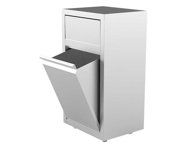 Unninox - prullenbak met duwdeksel - afvalbak - afbeelding 1 van  1