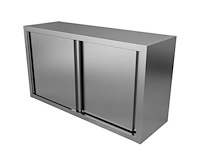 Unninox - wandkast - schuifdeuren - rvs - 120 cm - afbeelding 1 van  1