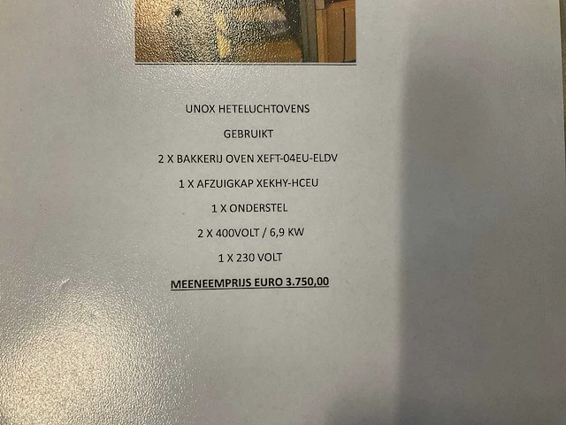 Unox dubbele oven met afzuiging op onderstel - afbeelding 4 van  12
