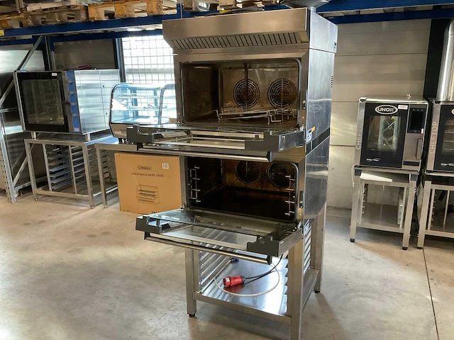 Unox dubbele oven met afzuiging op onderstel - afbeelding 6 van  12