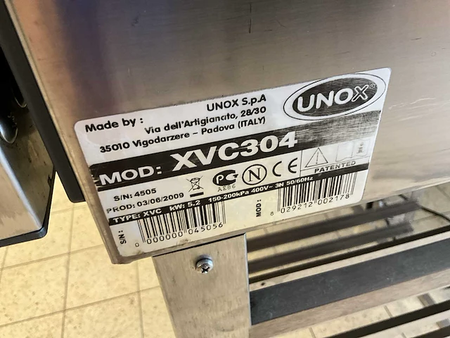 Unox xvc304 combisteamer - afbeelding 2 van  10