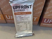 Upfront eiwitrepen, diverse smaken o.a. speculaas & caramel fudge - 60 stuks - afbeelding 2 van  5