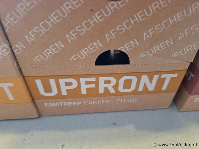 Upfront eiwitrepen, diverse smaken o.a. speculaas & caramel fudge - 60 stuks - afbeelding 4 van  5